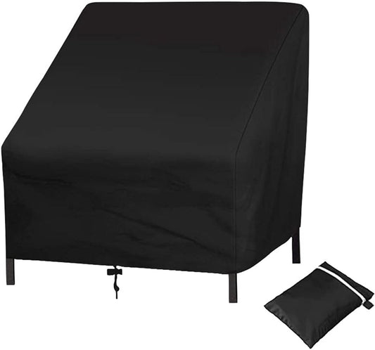 Sofa Protective Cover – Waterproof, Windproof 210D Oxford Cloth, Black, 38" x 31" x 29"