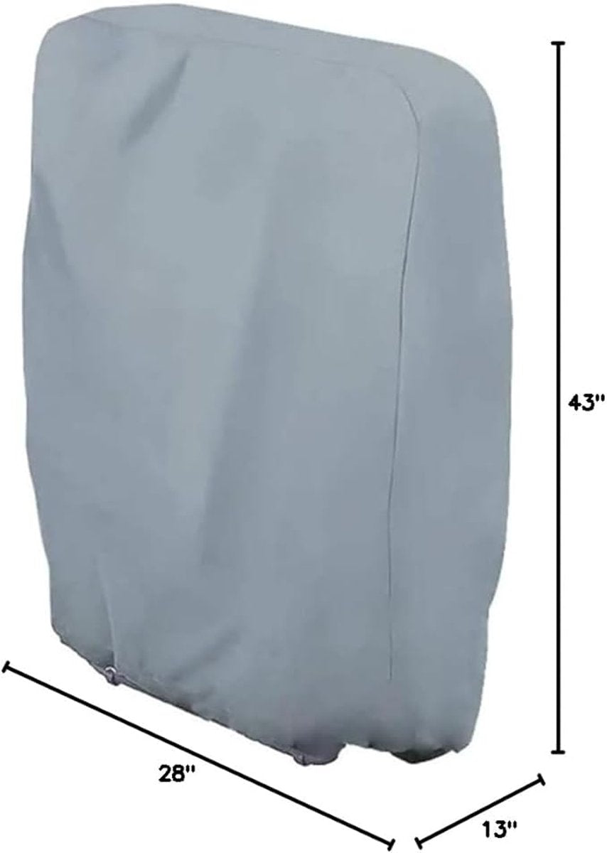 Waterproof Chair Cover - Garden Chair Cover - Protective Cover for Garden Furniture - Waterproof Chair Cover - Cover for Folding Chairs - Garden Furniture Cover - Garden Chair Cover - 71x20/34x110cm - For Outdoor Use in the Garden, Balcony or Terrace - Gr