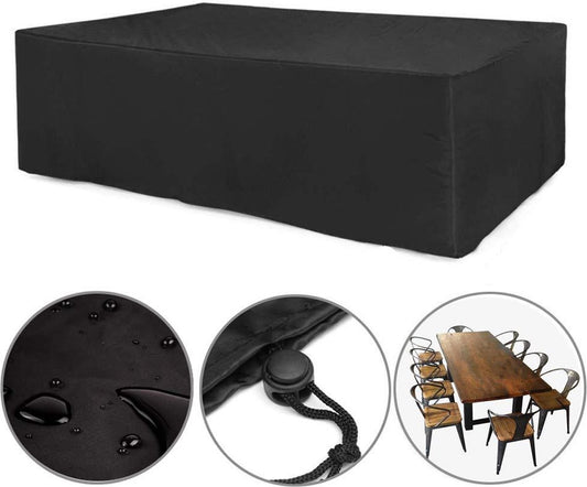 Garden Furniture Cover – Waterproof, Durable 210D Oxford Cloth, Black