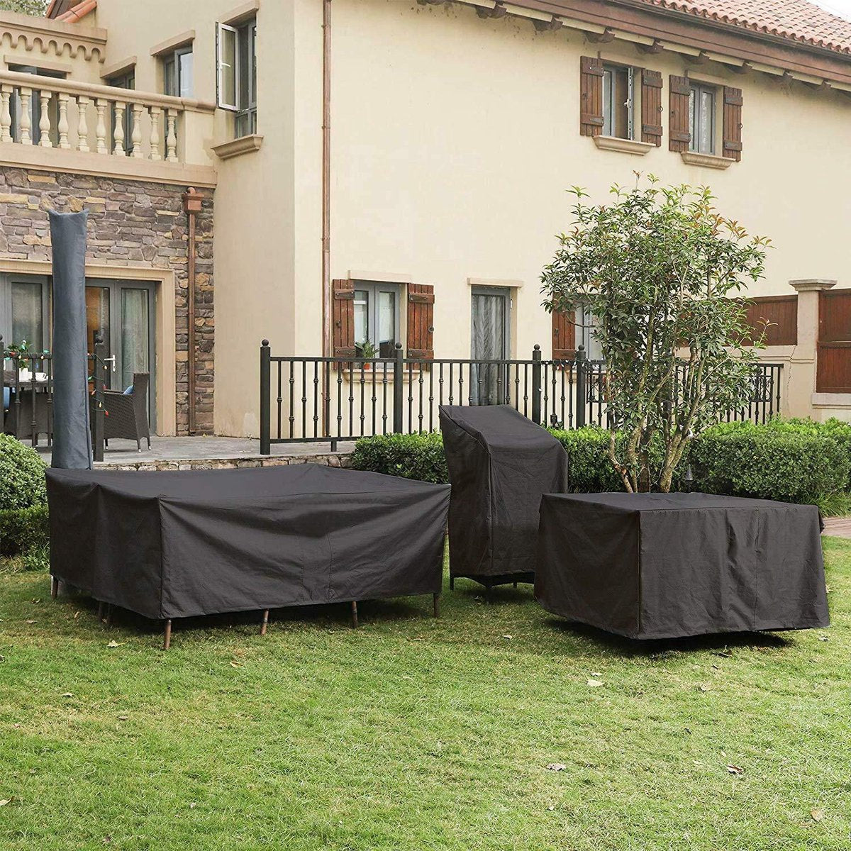 Garden Furniture Cover – Waterproof, Durable 210D Oxford Cloth, Black