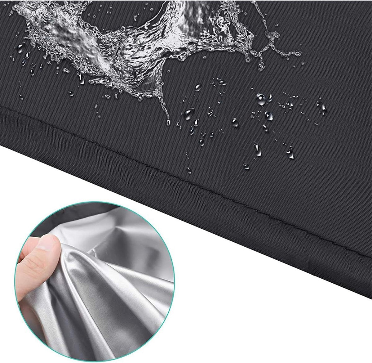 Garden Chair Cover - Waterproof Protective Cover for Garden Furniture - Protective Cover for Garden Chairs - Cover Suitable for Stackable Chairs - 89*89*120/89cm - Black - 210D Oxford Cloth - Waterproof - Durable - Garden Furniture Covers - Garden Furnitu