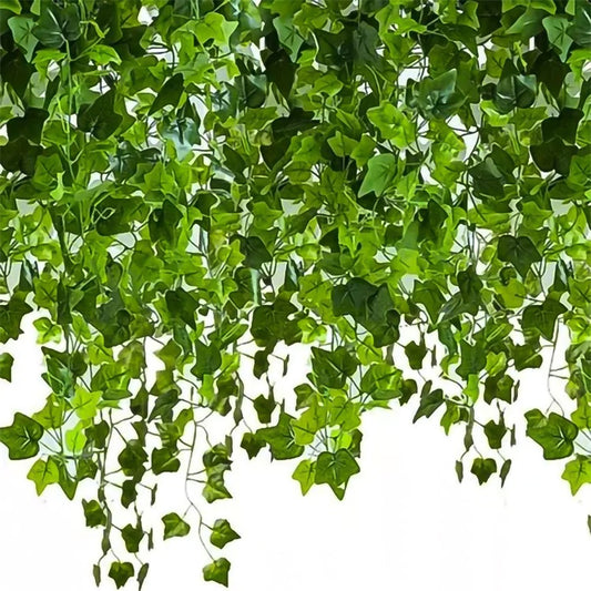 Ivy Garland – Realistic Leaf Design, 25m Green