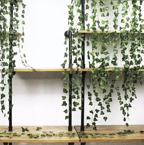 Ivy Garland – Realistic Leaf Design, 25m Green