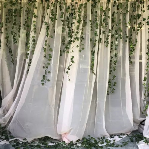 Ivy Garland – Realistic Leaf Design, 25m Green