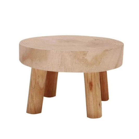 Wooden Plant Stand – Indoor Outdoor Bonsai Display, Paulownia Wood