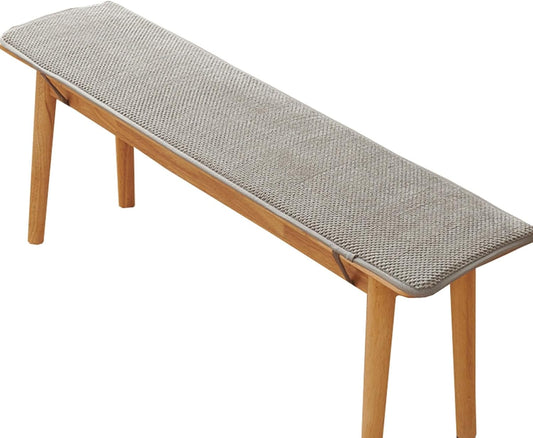 Bench Cushion – Non-Slip Corduroy, 60 x 14 inch, Gray