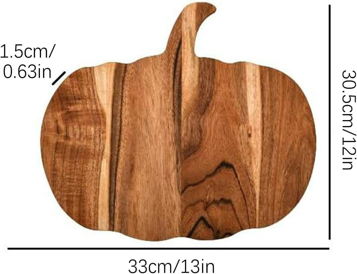 Cooking Utensils , Kitchen Pumpkin Cutting Board Halloween Charcuterie Wooden Boards Halloween Pumpkin Shaped Wood Cutting Board Cooked Food Wooden Board for Chopping Meat As shown