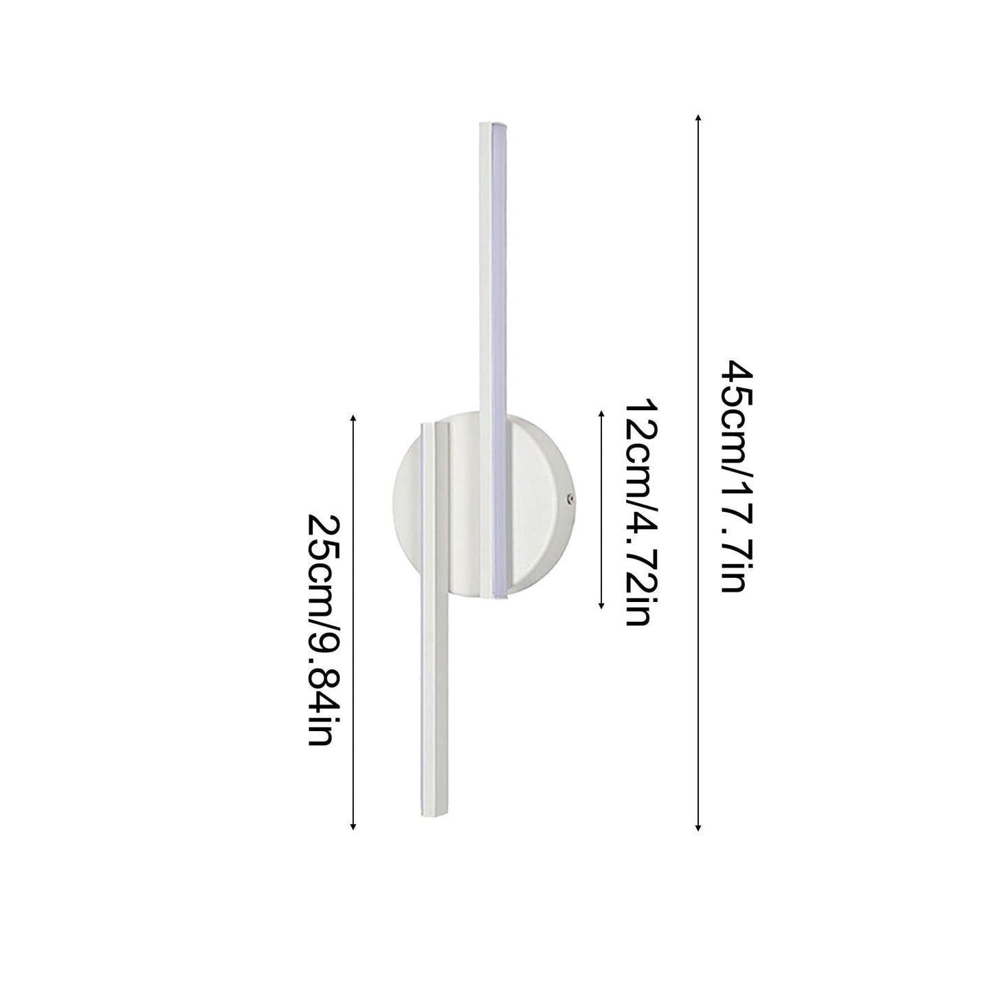 Battery Operated Wall Sconce – Rechargeable, 360° Rotation, Dimmable White LED Lamp