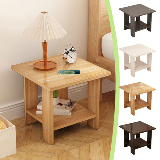Compact Multi-Functional Side Table, Small Accent End Table for Sofa, Bedside, Living Room & Apartment, Portable Tea Table Nightstand Black
