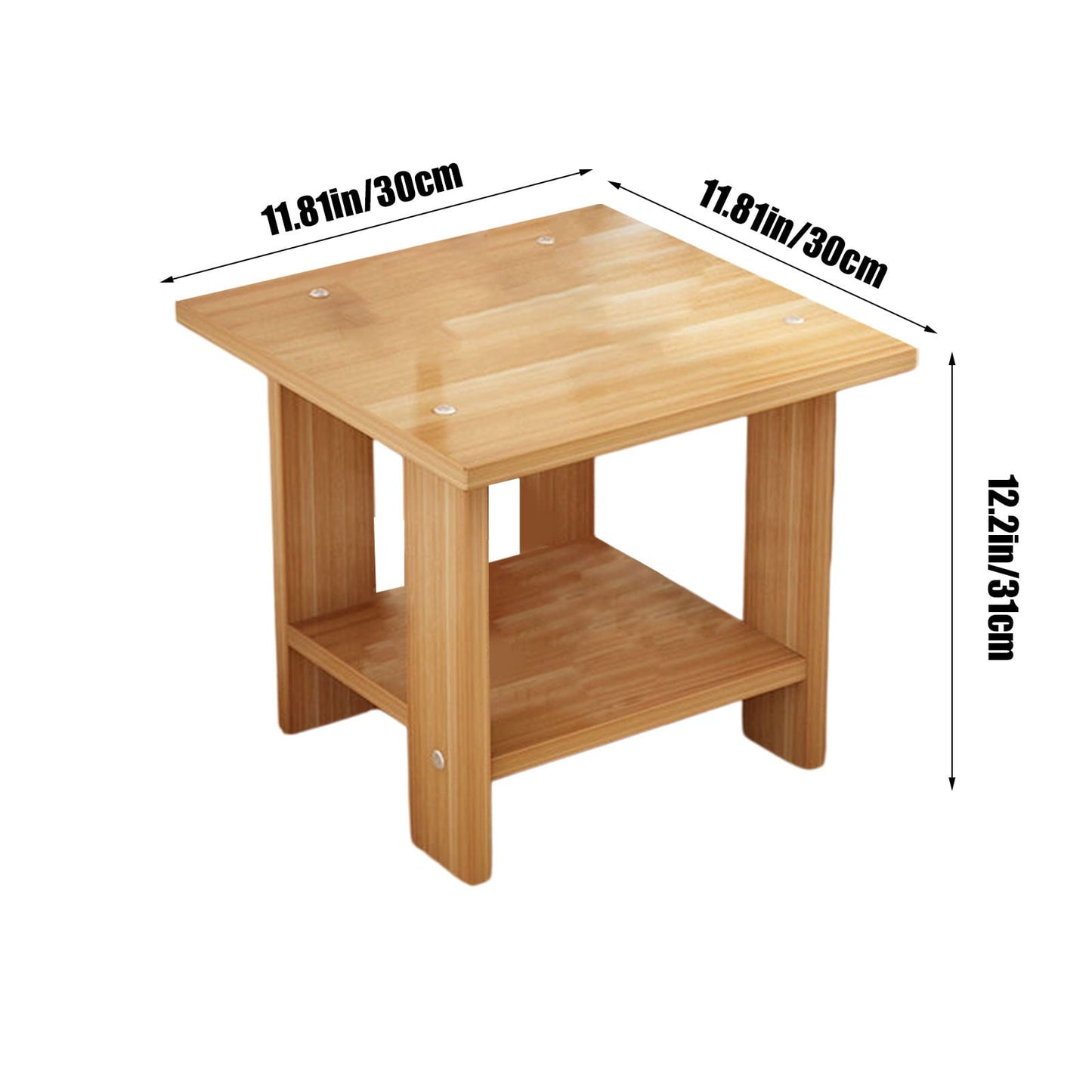 Compact Multi-Functional Side Table – Portable Brown Accent for Sofa & Bedside