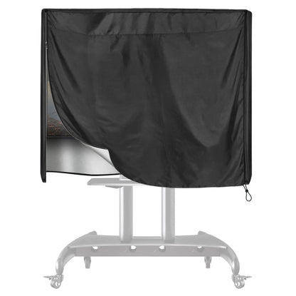 Black 420D Oxford cloth Mobile Outdoor TV Stand Cover for 60-72 Inches Mobile TV Cart Black Waterproof Moisture-proof Dust-proof TV Screen Protection Cover