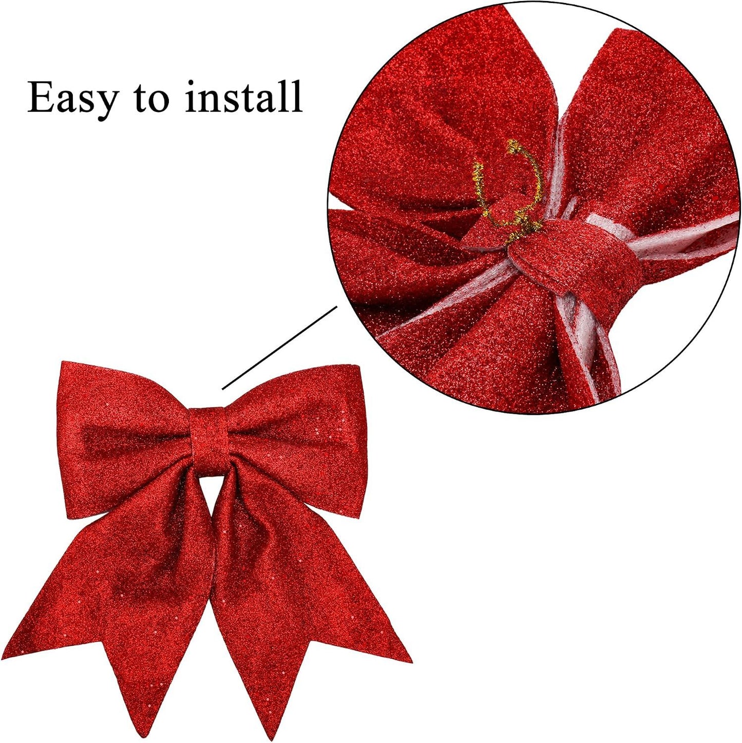One Large Red Christmas Tree Topper Bow Big Christmas Tree Bows Red