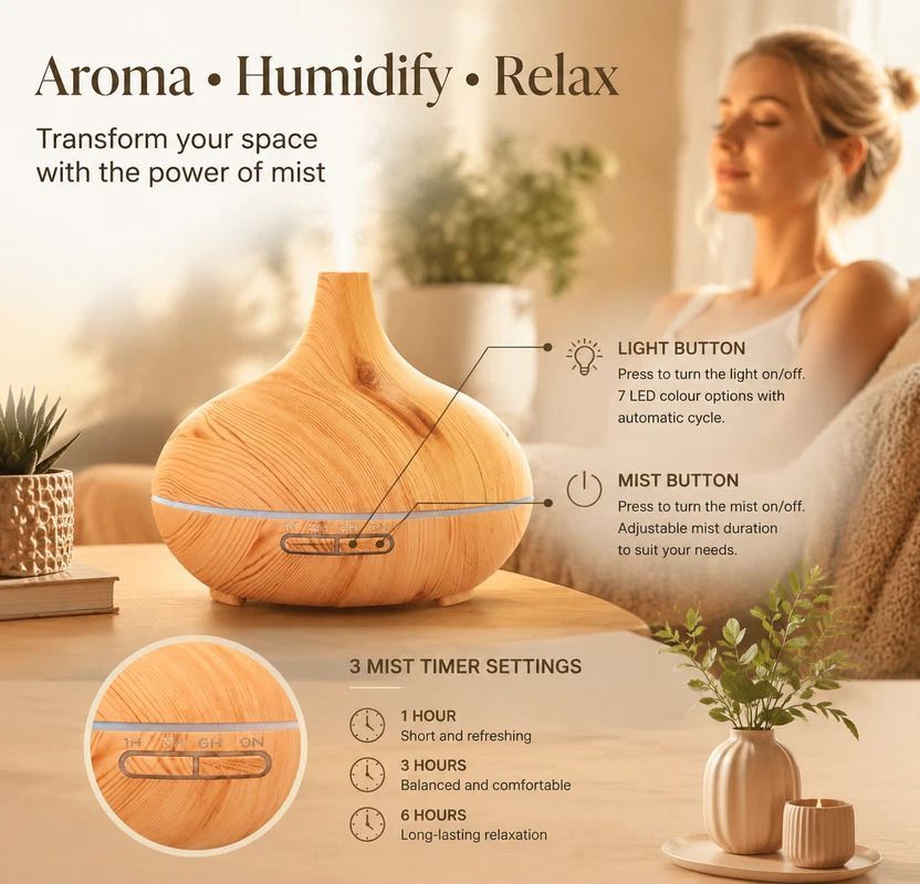 2 Pack Onion Diffuser Pure White + Remote, 24V AU Plug, Home Xmas Pair
