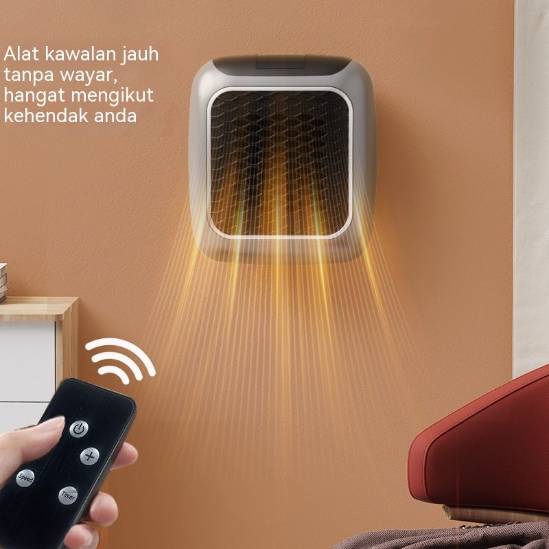 3-Second Heat Wall-Mounted Heater! Safe, Silent, Winter's "Little Sun"(GREY)