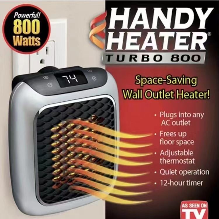 3-Second Heat Wall-Mounted Heater! Safe, Silent, Winter's "Little Sun"(GREEN)