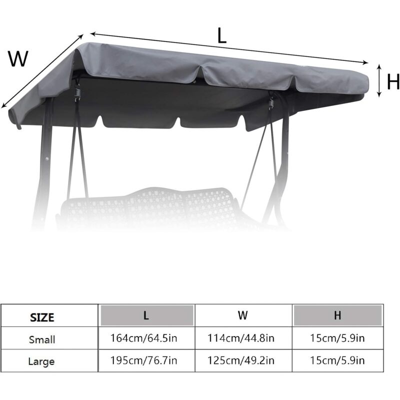 Universal Garden Swing Cover – Waterproof, UV Protection, Durable Oxford Fabric