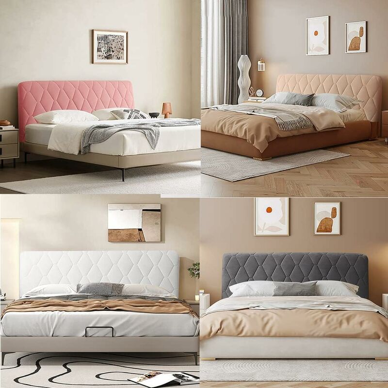 Headboard Cover – Soft, Thickened Stretch Fit, Camel 170cm