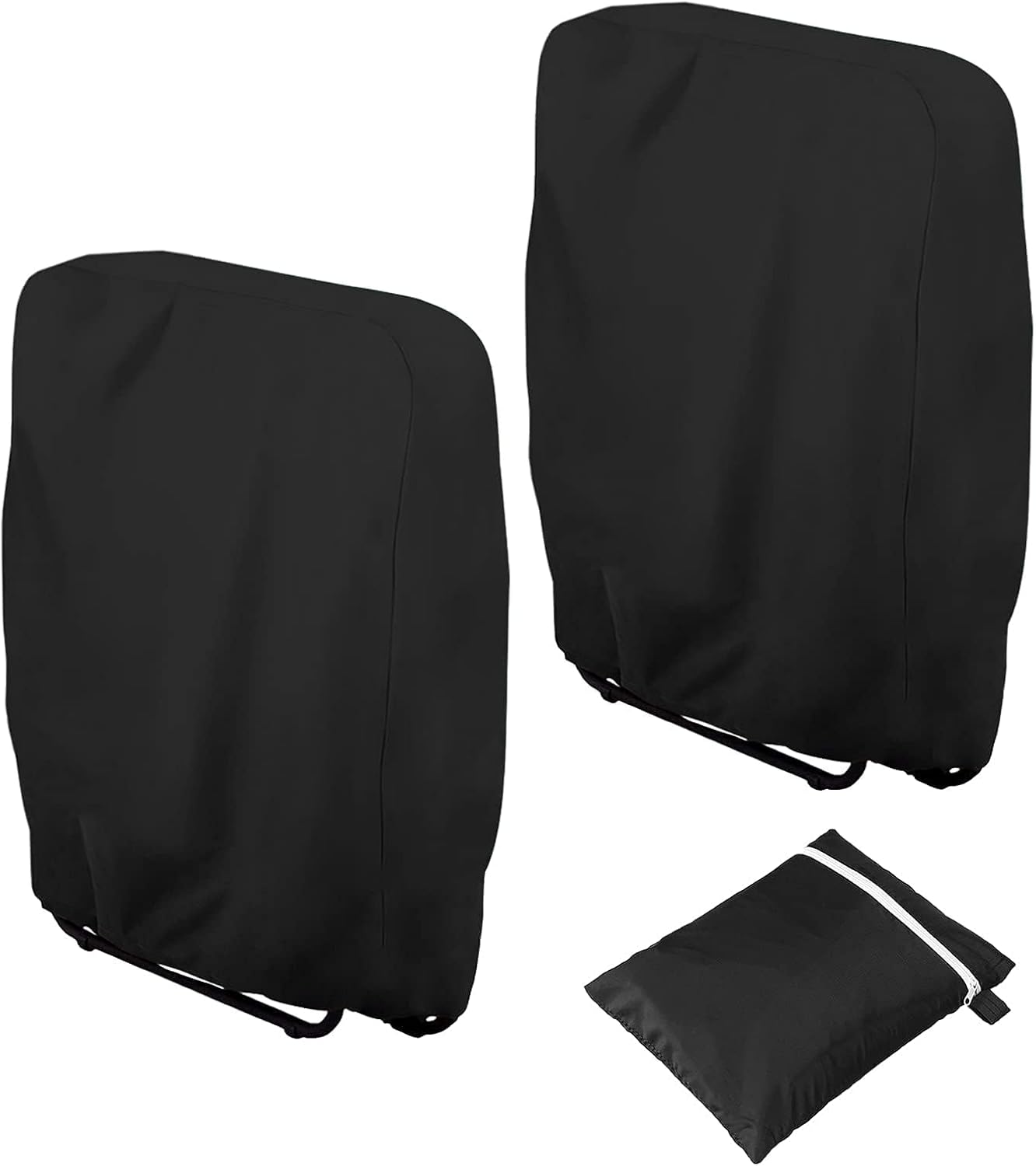 Garden Chair Covers – Waterproof, Windproof, UV Resistant, 110 x 71 cm, Black