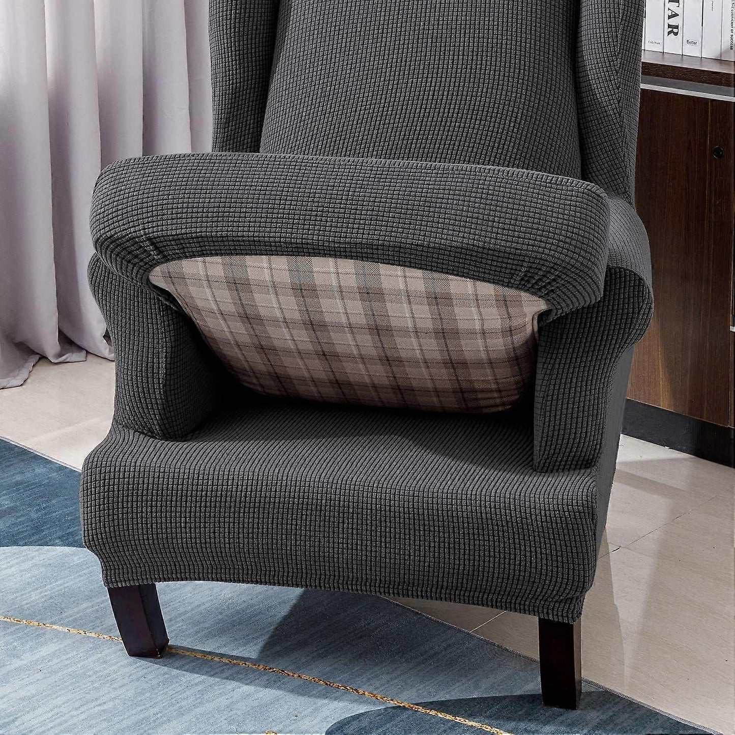 Stretch Armchair Sofa Cover Elastic Relax Fit Protector - Dark Gray