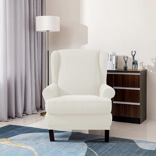 Stretch Armchair Sofa Cover Elastic Relax Fit Protector - White