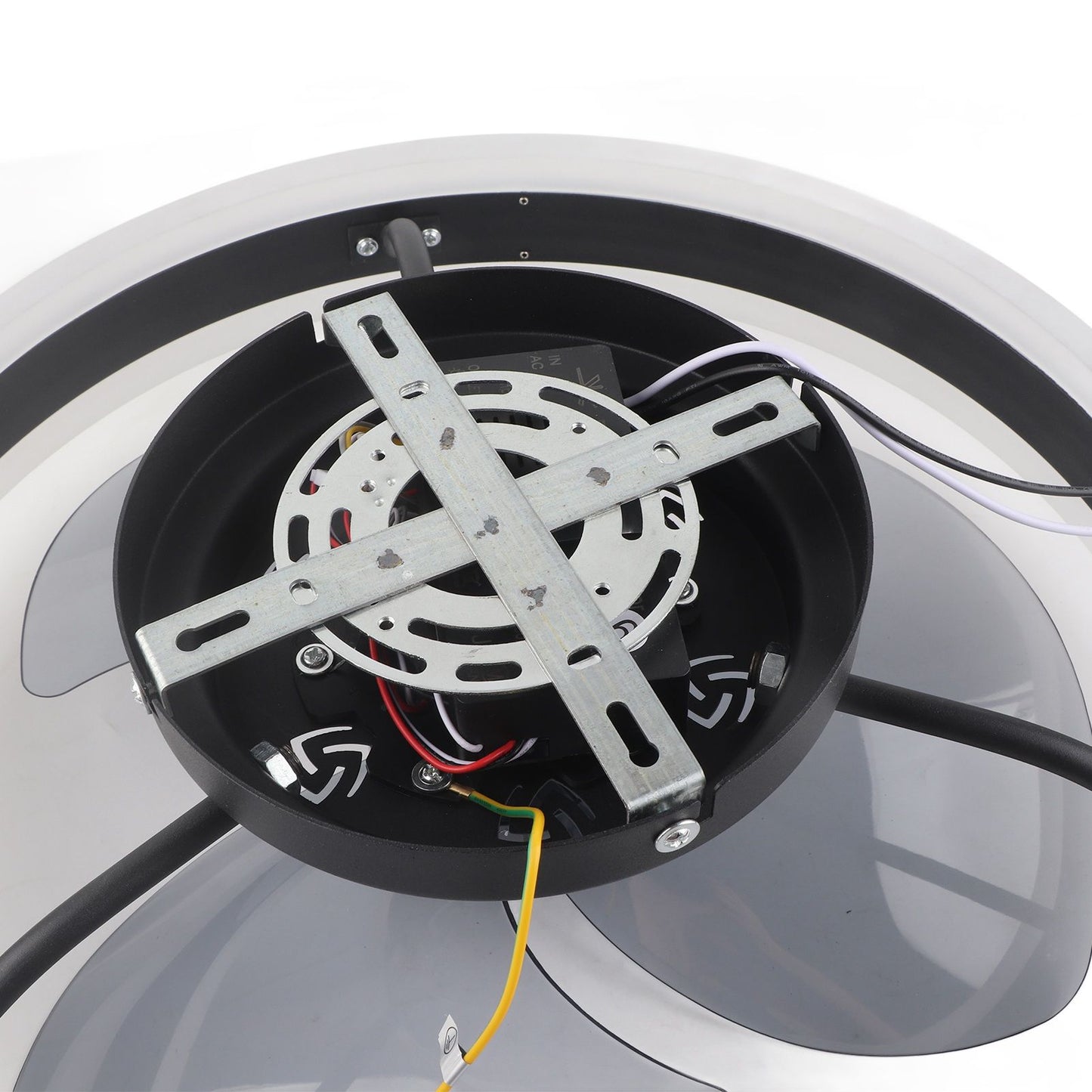 Ceiling Fan Light 6 Speed Remote Control 3 Color LED Ceiling Fan Lamp for Living Room 110V