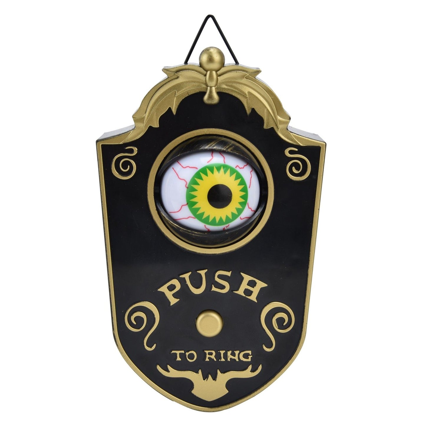 Halloween Doorbell Horrible Single Eyeball Luminous Hanging Door Bell Halloween Party Prop Decoration