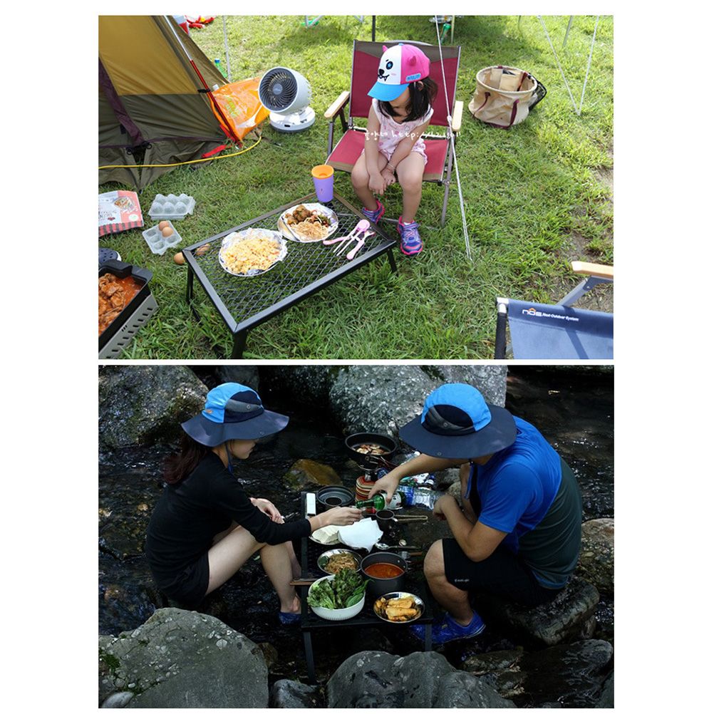 Folding Campfire Grill Heavy Duty Steel Grate Portable Over Fire Camping Grill for Outdoor Open Flame Cooking