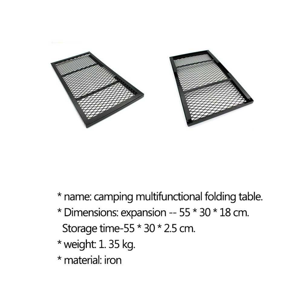 Folding Campfire Grill Heavy Duty Steel Grate Portable Over Fire Camping Grill for Outdoor Open Flame Cooking