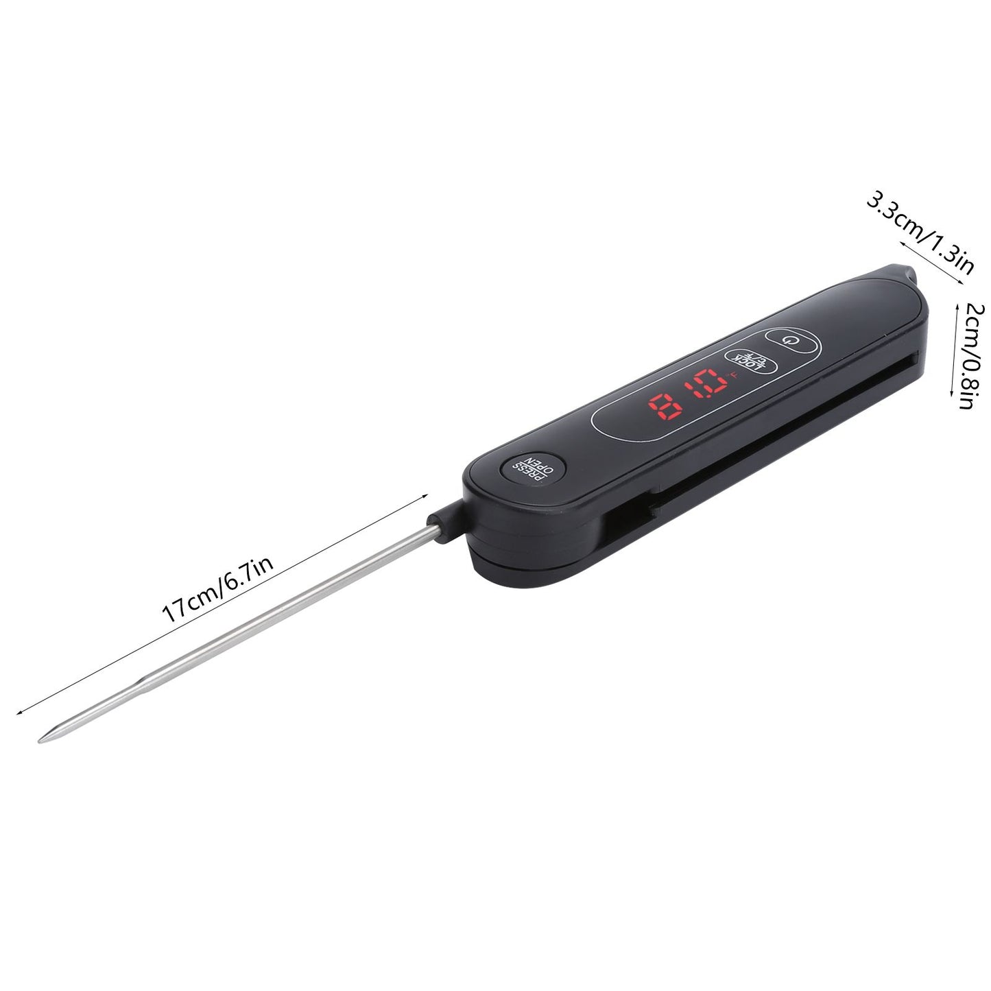 LED Meat Thermometer Foldable Food Thermometer Instant Read for Kitchen Cooking Grilling BBQ