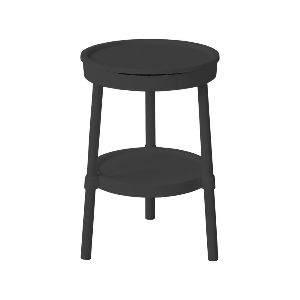 Small Side Table with Drawer and Shelf - Multifunctional Bedside Table with Storage - Nightstand Desk for Living Room Bedroom Office - Portable End Table Plastic 13.78x13.78x20.47in