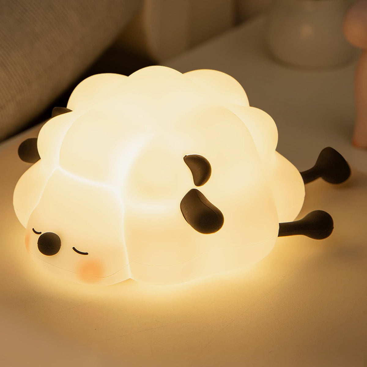 Rechargeable LED Night Light for Kids, 3-Level Dimmable Nursery Nightlight,  Perfect Bedside Touch Lamp with 30 Min Timer