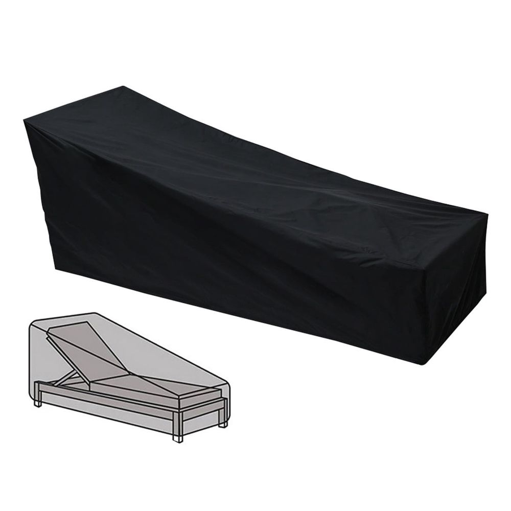 Patio Chaise Lounge Cover, 210D Heavy Duty Lounge Chair Covers, 81" x 31" x 29" Upgraded Pool Furniture Cover, UV Resistant and Tear Resistant for Outdoor Furniture