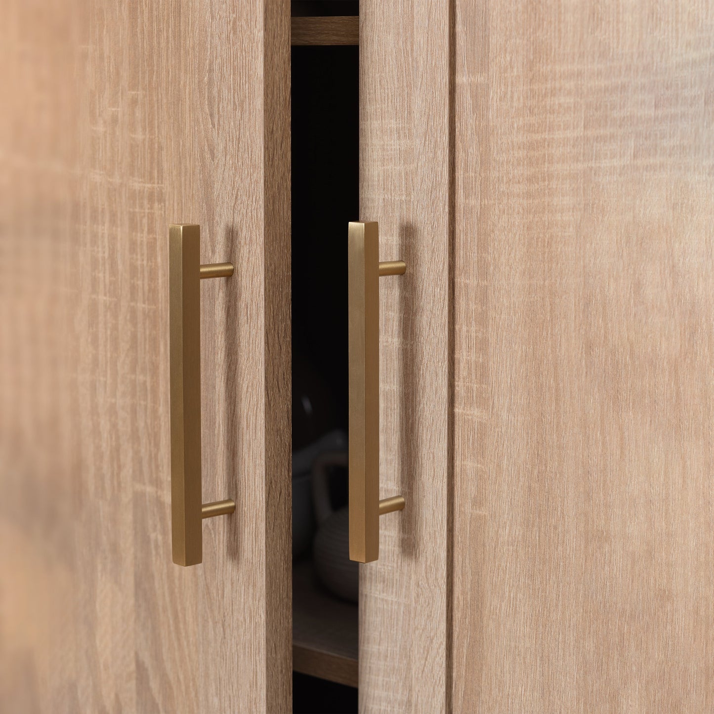 STOCKHOLM STORAGE CUPBOARD HAMPTONS - NATURAL OAK