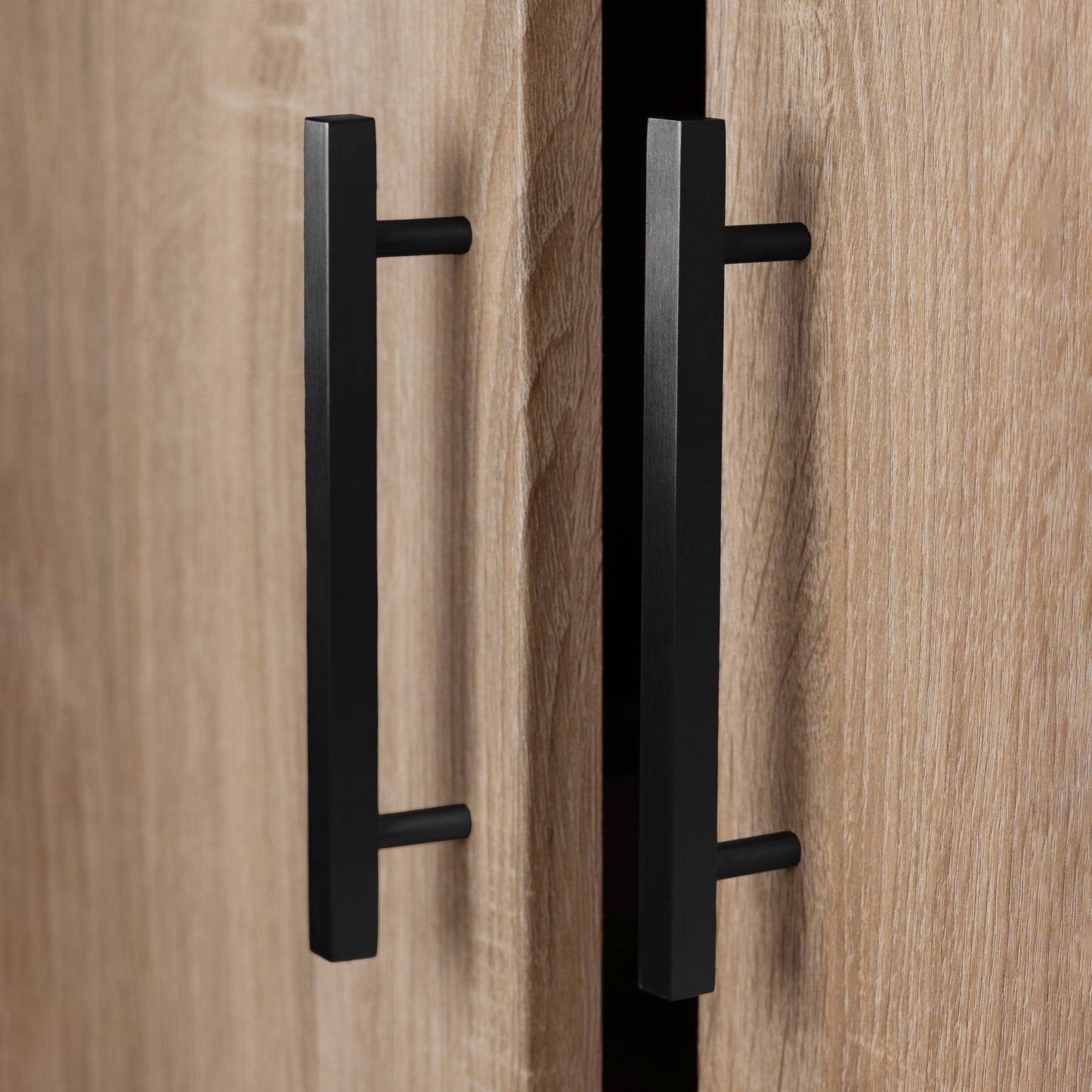 STOCKHOLM STORAGE CUPBOARD SLIM & HAMPTONS - NATURAL OAK