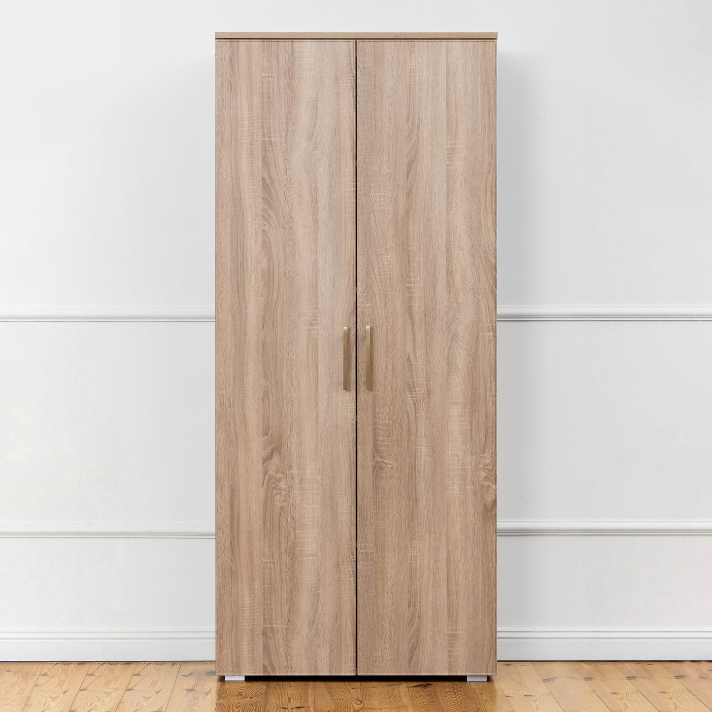 STOCKHOLM STORAGE CUPBOARD SLIM & HAMPTONS - NATURAL OAK