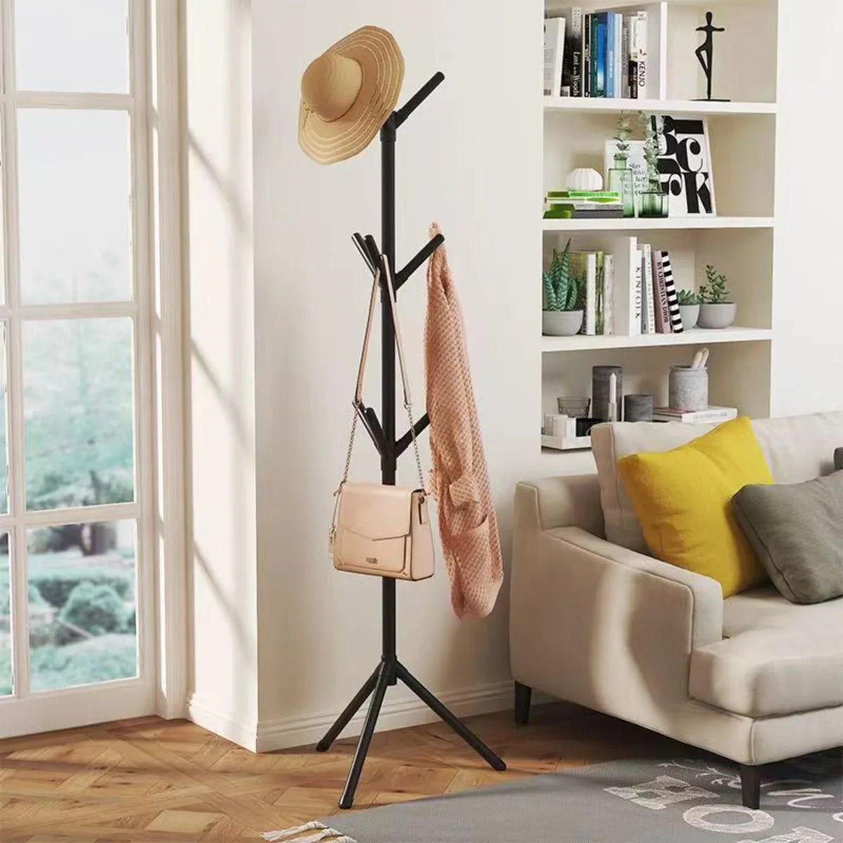 Clothes and Hats Rack Holder – Floor-to-Floor, Versatile Storage