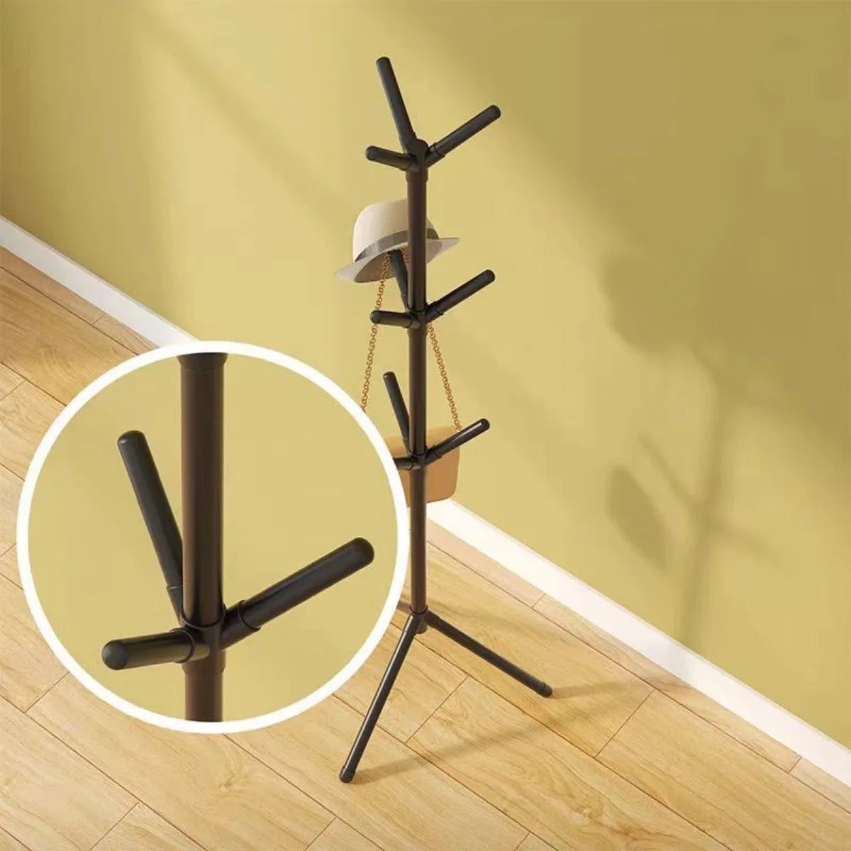 Clothes and Hats Rack Holder – Floor-to-Floor, Versatile Storage