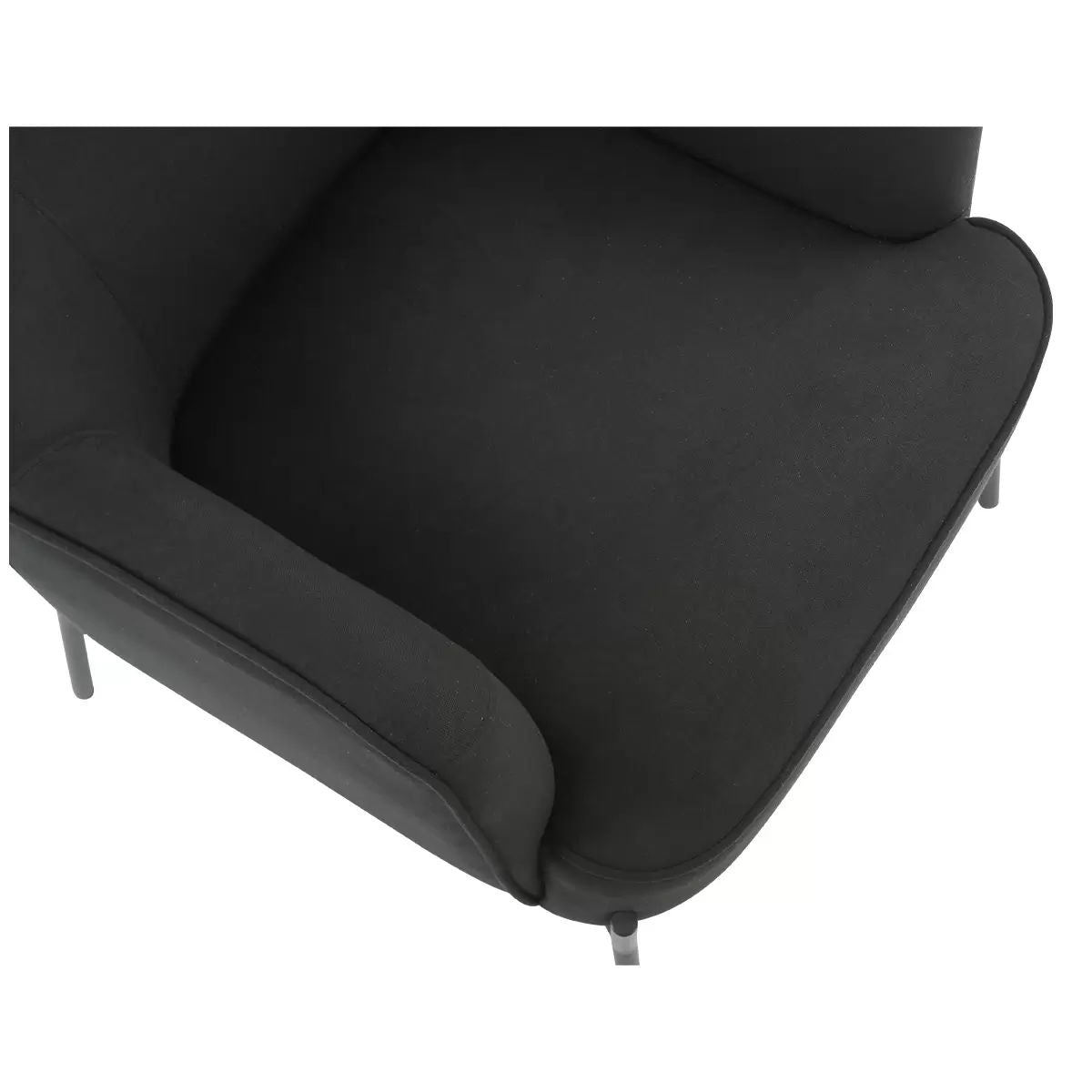 Hugo Armchair – Upholstered Comfort, Black