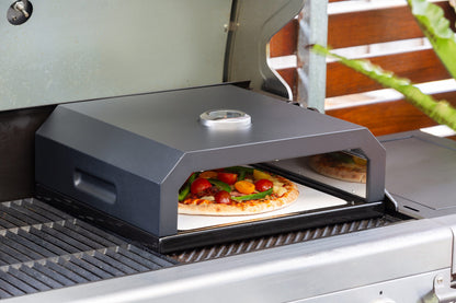 Pizza Oven Box – Built-in Thermometer, Includes Pizza Stone