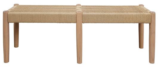 Kelly Loom Oak Bench