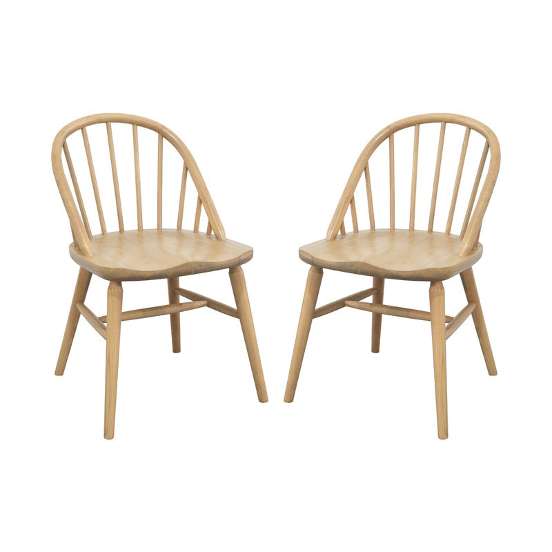 Vera Solid Oak Dining Chair - Set of 2
