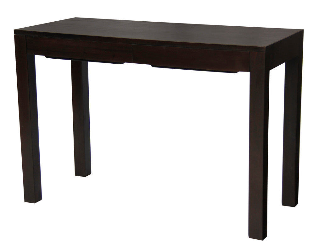 Amsterdam Solid Mahogany Timber 2 Drawer Desk