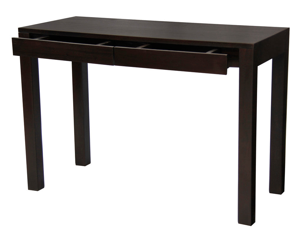 Amsterdam Solid Mahogany Timber 2 Drawer Desk