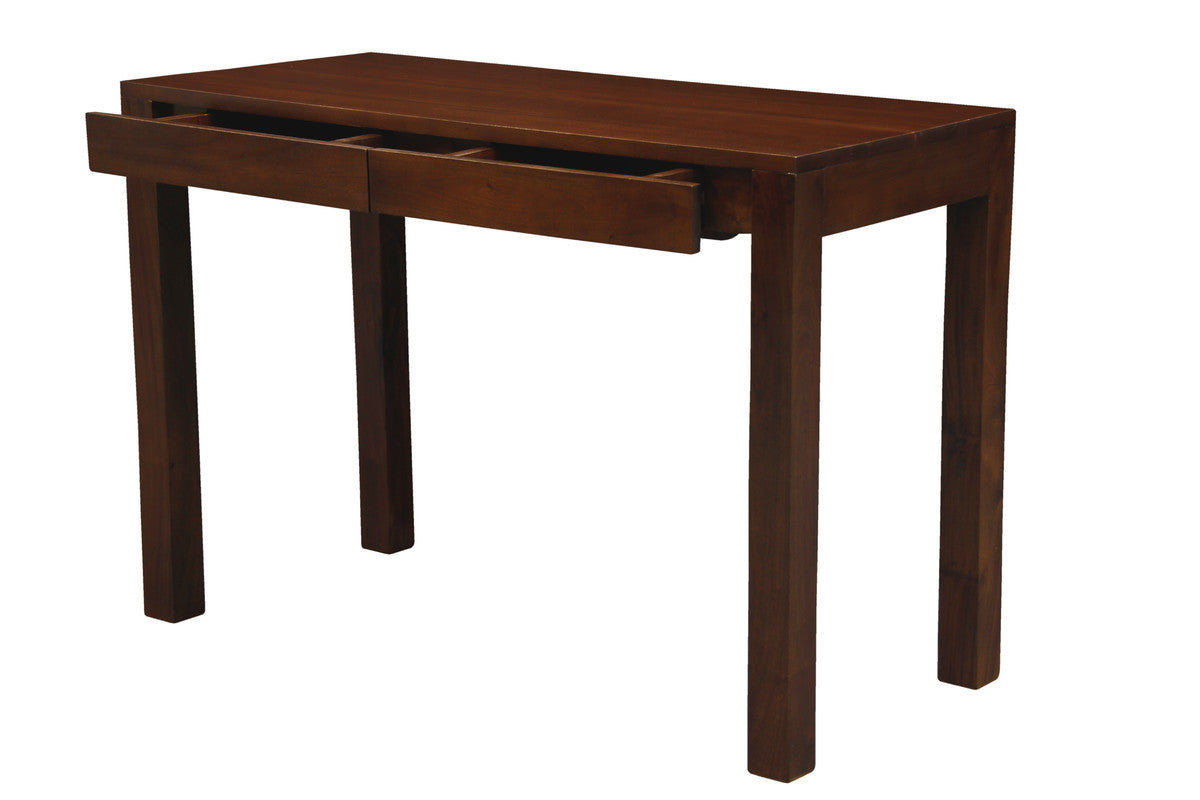 Amsterdam Solid Mahogany Timber 2 Drawer Desk