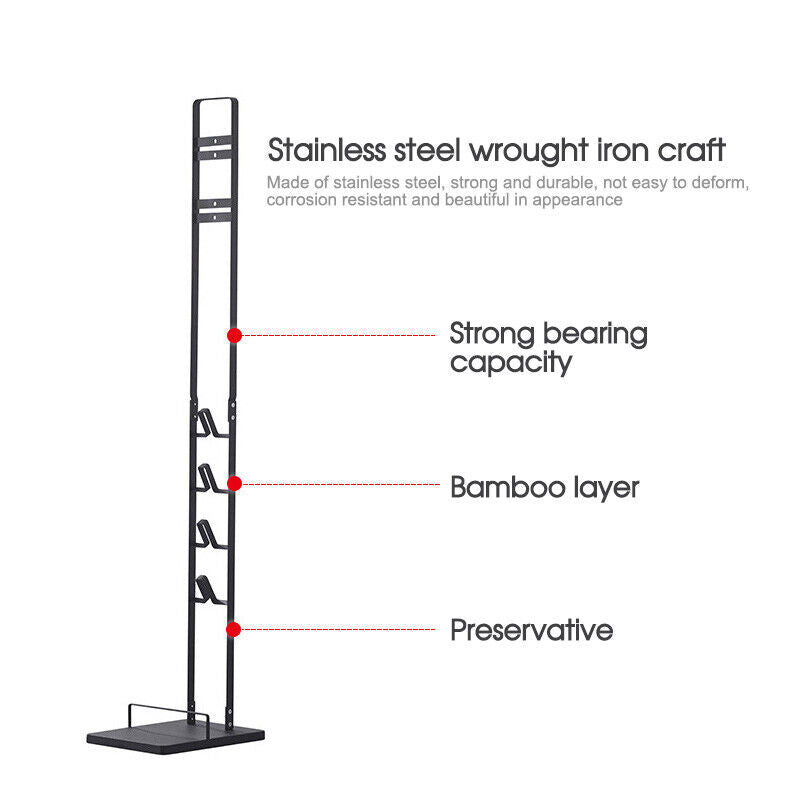 Vacuum Cleaner Stand – Freestanding Holder for Dyson V6 V7 V8 V10 V11, Black Cast Iron
