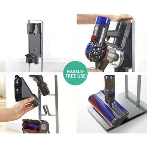 Vacuum Cleaner Stand – Freestanding Holder for Dyson V6 V7 V8 V10 V11, Black Cast Iron