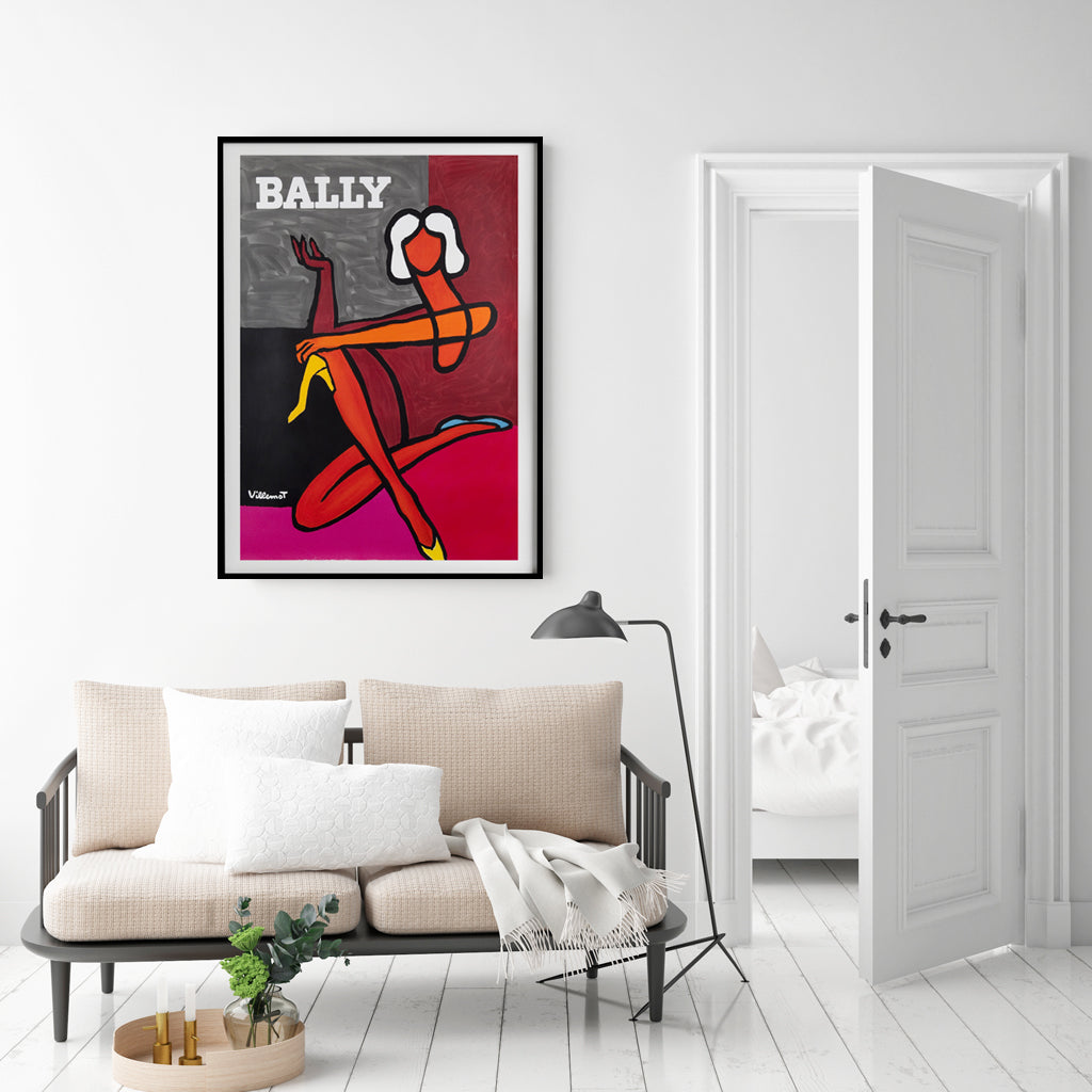 Wall Art Fashion Woman Black Frame Canvas