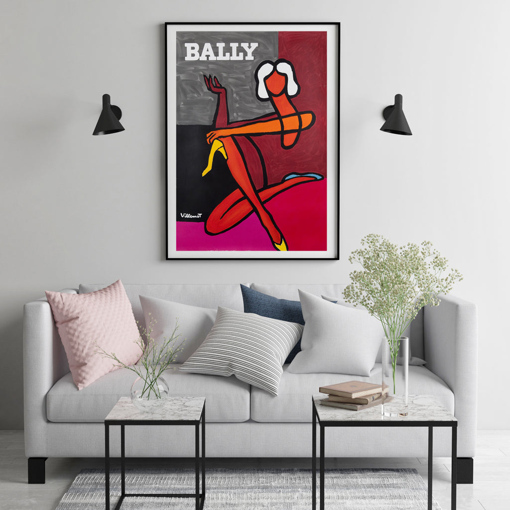 Wall Art Fashion Woman Black Frame Canvas