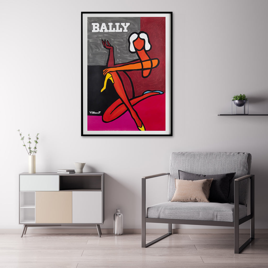 Wall Art Fashion Woman Black Frame Canvas