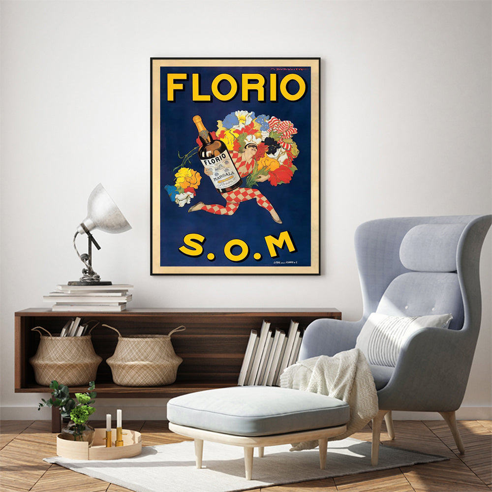 Wall Art Florio S.O.M Black Frame Canvas